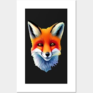 BEAUTIFUL BROWN EYED FOX CUTE Posters and Art